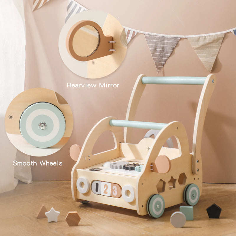 Montessori Wooden Baby Walker Push Toy