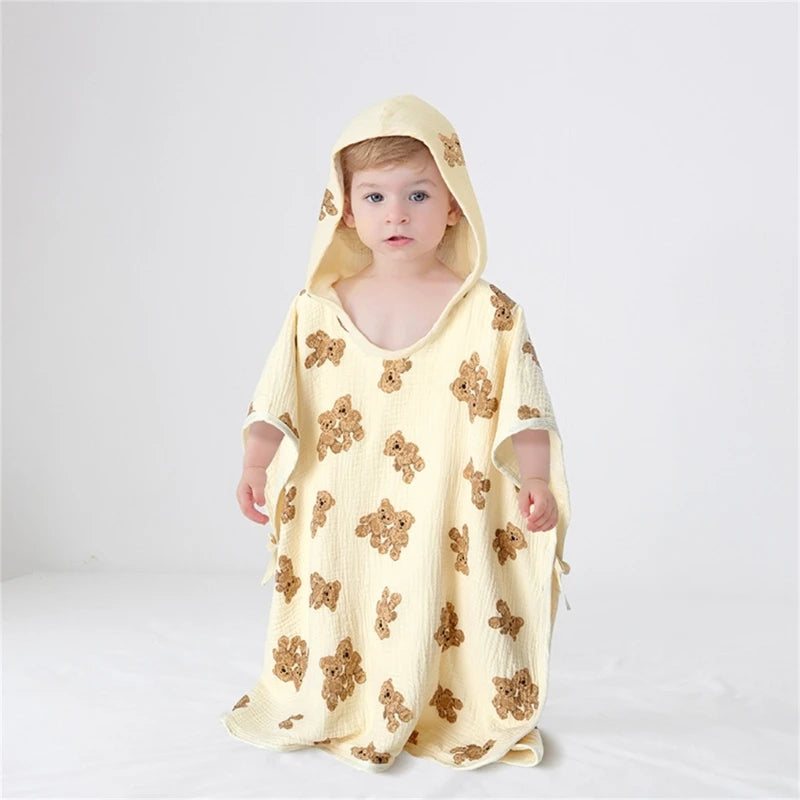 Kids Soft Cotton Hooded Towels