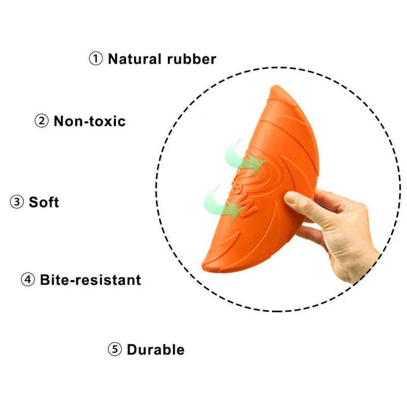 Bite-Resistant Dog Frisbee Toy