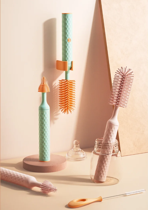 Electric Baby Bottle Brush Set